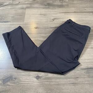 Lululemon ABC Pants Mens 36x28 Black Slim Fit BLACK Warpstreme Chino Preppy GUC